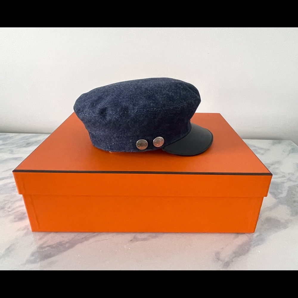 Hermes Vauban denim cap - Picture 3 of 9